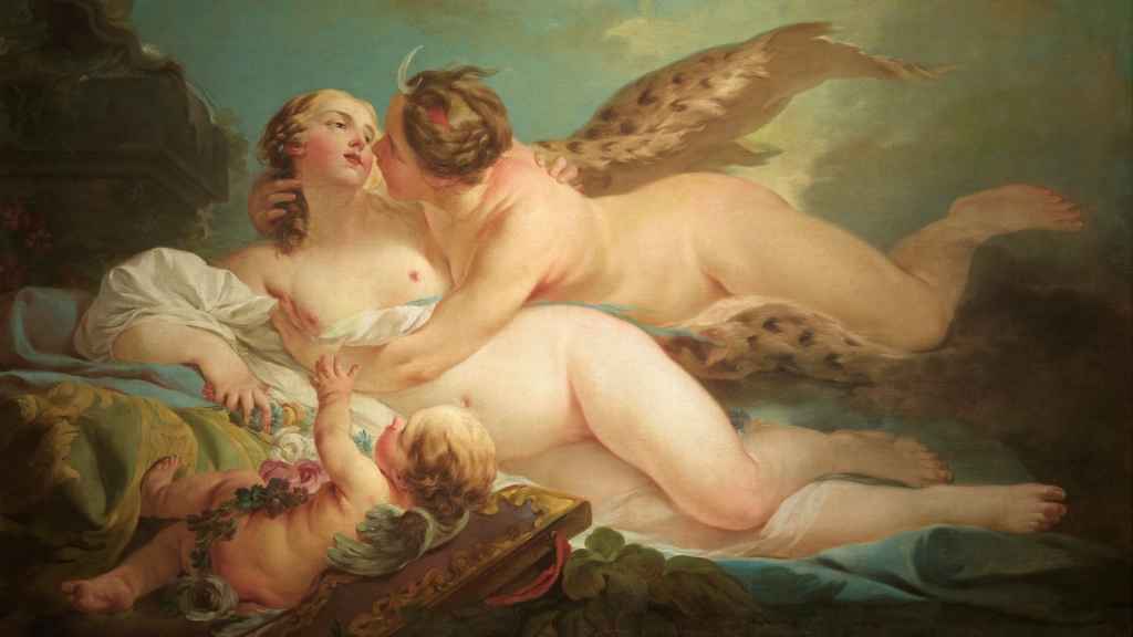 Diana y Calisto, de Jean-Baptiste-Marie Pierre, incluida en la exposición del Museo de América.