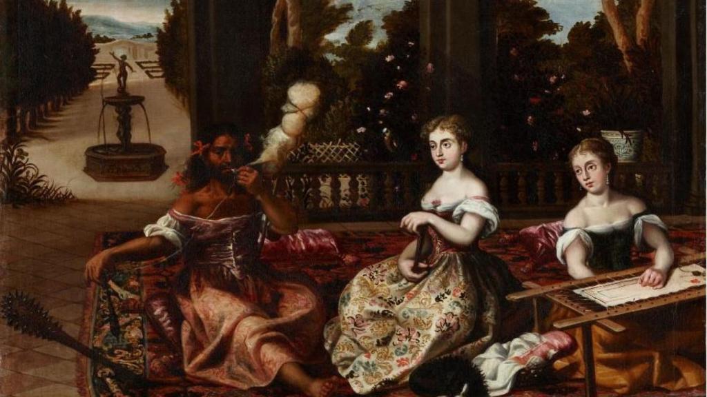 Hércules y Onfala, de Diego López el Mudo, propiedad de la galería Caylus.