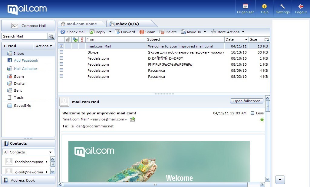 mail com correo electronico