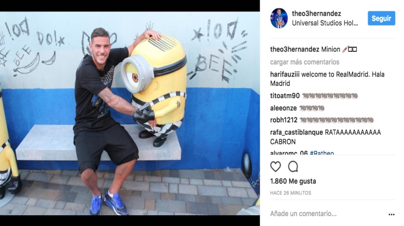 Theo Hernández muestra su preocupación. Foto: Instagram (@theo3hernandez).