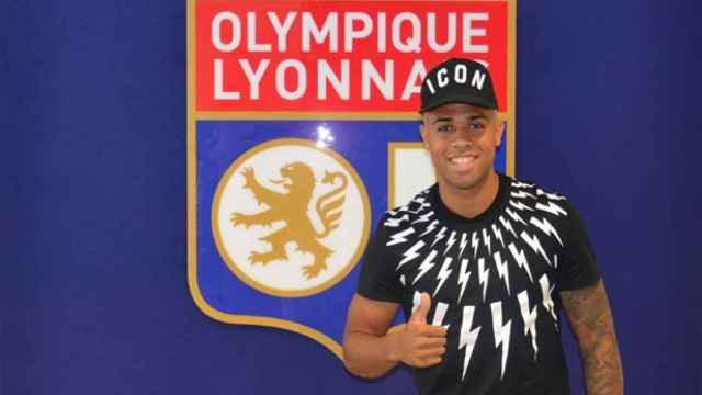 Mariano, en su presentación con el Olympique de Lyon.