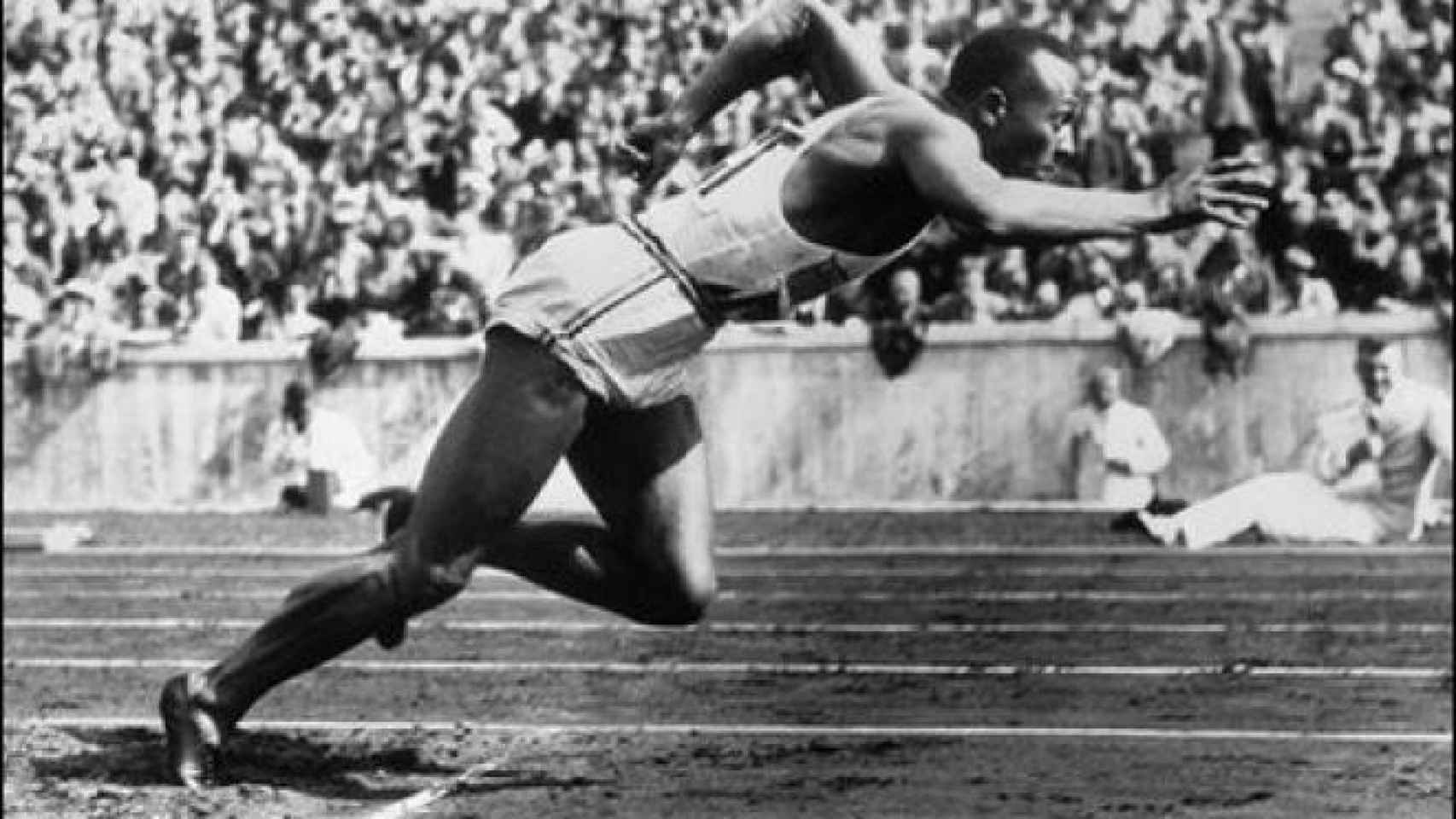 Jesse Owens, durante los Juegos Olímpicos de Berlín 1936.