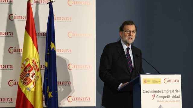 El presidente del Gobiero, Mariano Rajoy, durante una jornada sobre Crecimiento Empresarial y Competitividad
