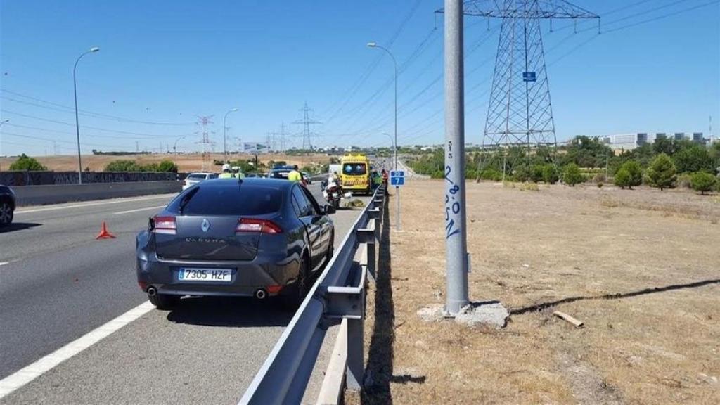 Lugar del accidente en el que perdió la vida Cayetano