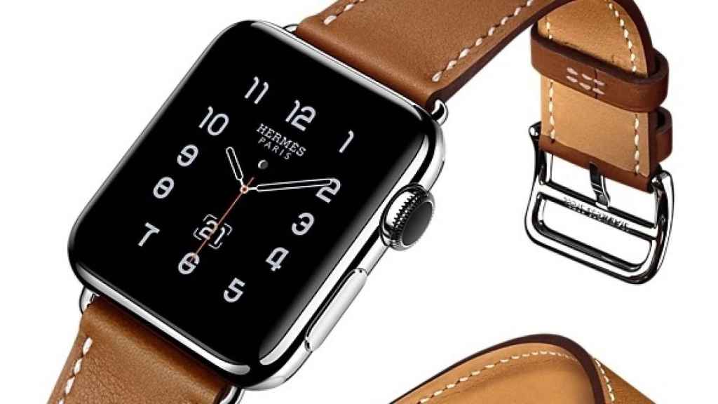 El Smartwatch de Hermès y Apple con correa de piel. | Foto: Apple.
