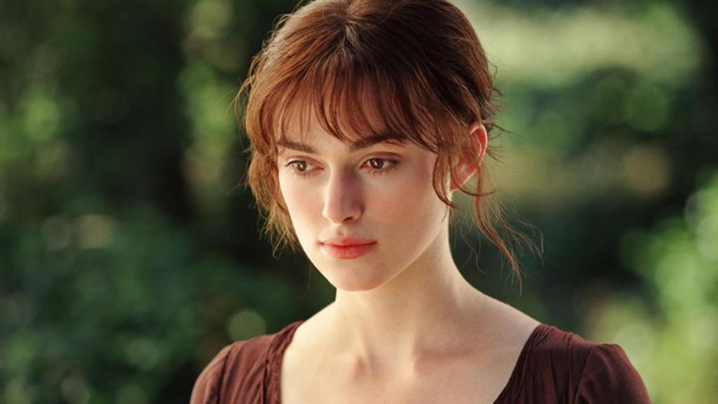 Keira Knightley como Elizabeth Bennet en la versión cinematográfica de Orgullo y prejuicio de Joe Wright.