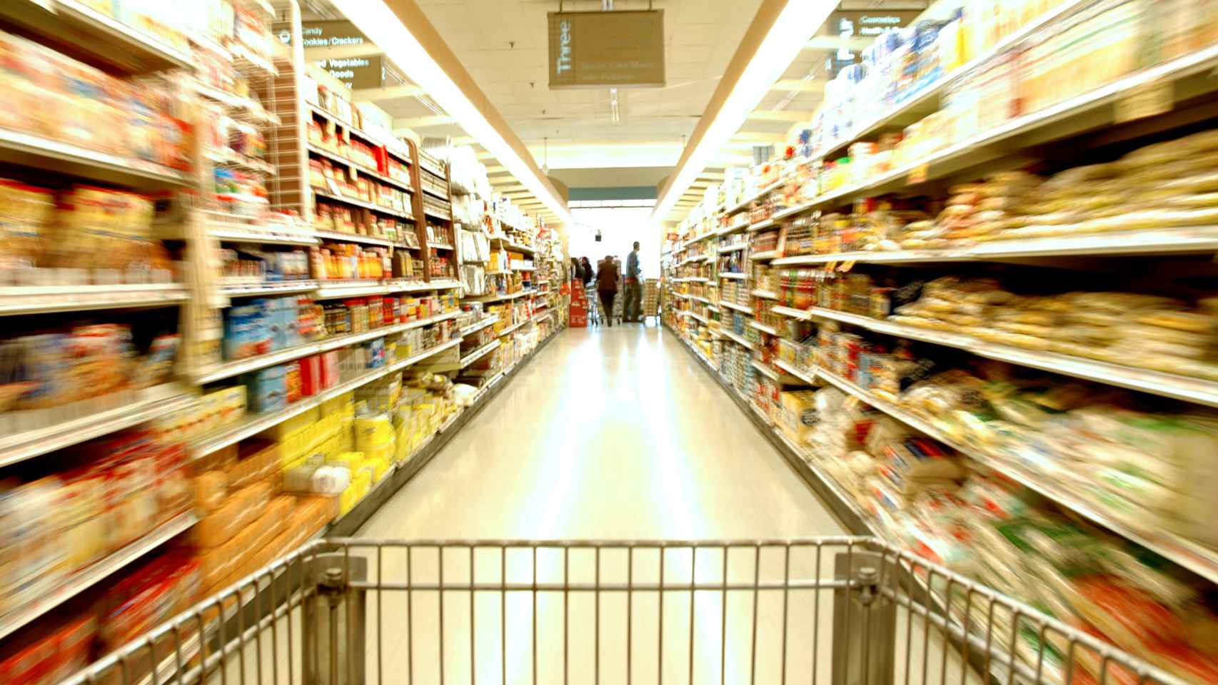 El pasillo de un supermercado, en una imagen de archivo.