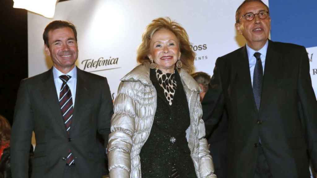 Mauricio Casals junto a María Teresa Fernández de la Vega.