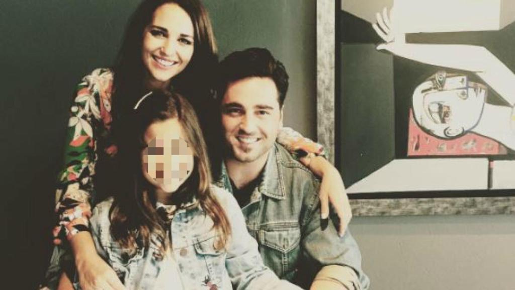 Paula Echevarría, David Bustamante y Daniella.
