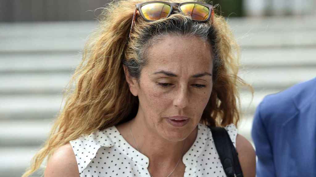 Rocío Carrasco, muy afectada a su salida de los juzgados de Alcobendas.