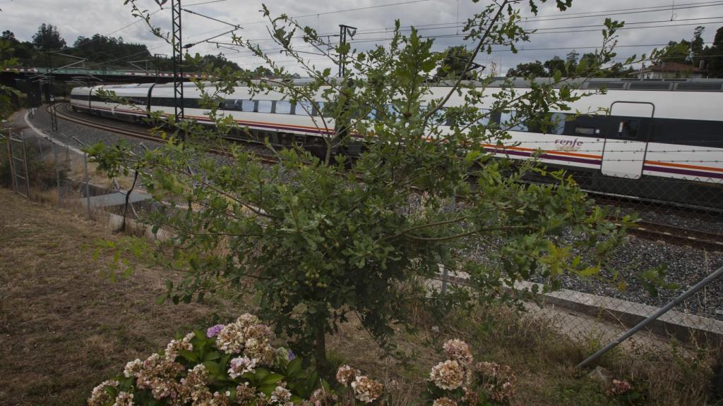 Los trenes siguen pasando en Angrois.