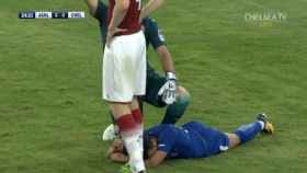 Pedro Rodriguez Injury vs David Ospina - Chelsea vs Arsenal 2-0 - 22/07/2017