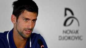 Djokovic, durante una conferencia de prensa en Belgrado.