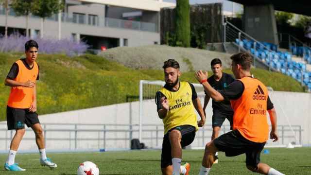 Primer entrenamiento del Castilla en la pretemporada.