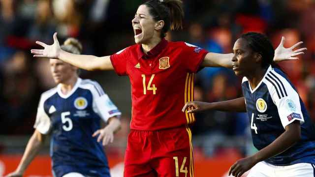 La jugadora de la selección española Bárbara Latorre se queja