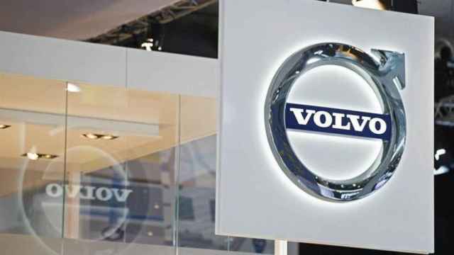 El logo de Volvo en una imagen de archivo.