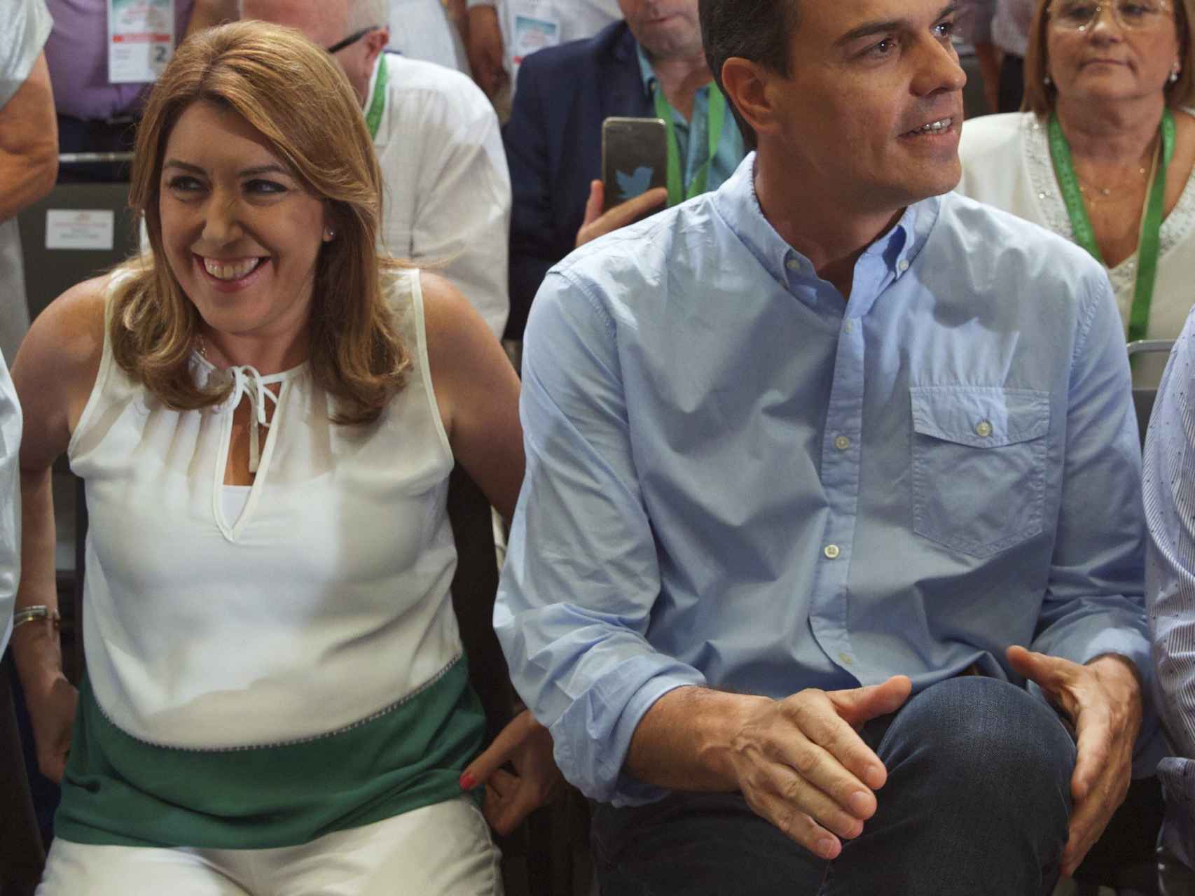 Pedro Sánchez se sentó junto con Susana Díaz en la clausura del 13º Congreso del PSOE-A