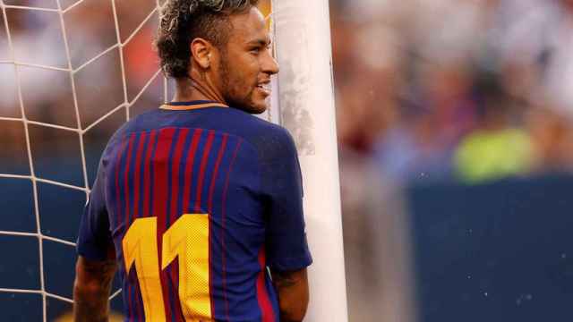 Neymar, en un partido amistoso de esta pretemporada.