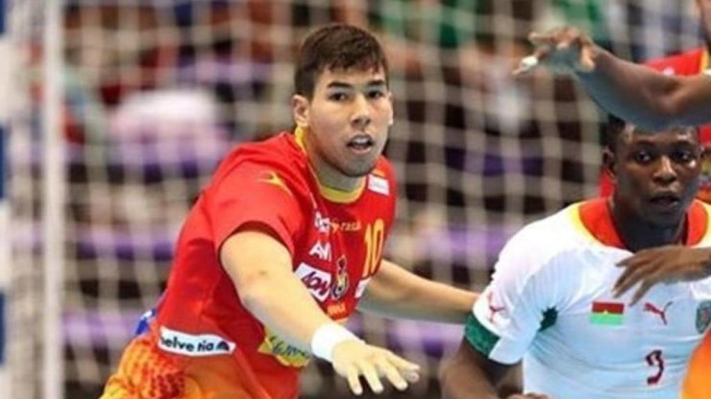 Dani Dujshebaev, en pleno partido.