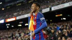 Neymar celebra con el Barcelona. Foto fcbarcelona.com