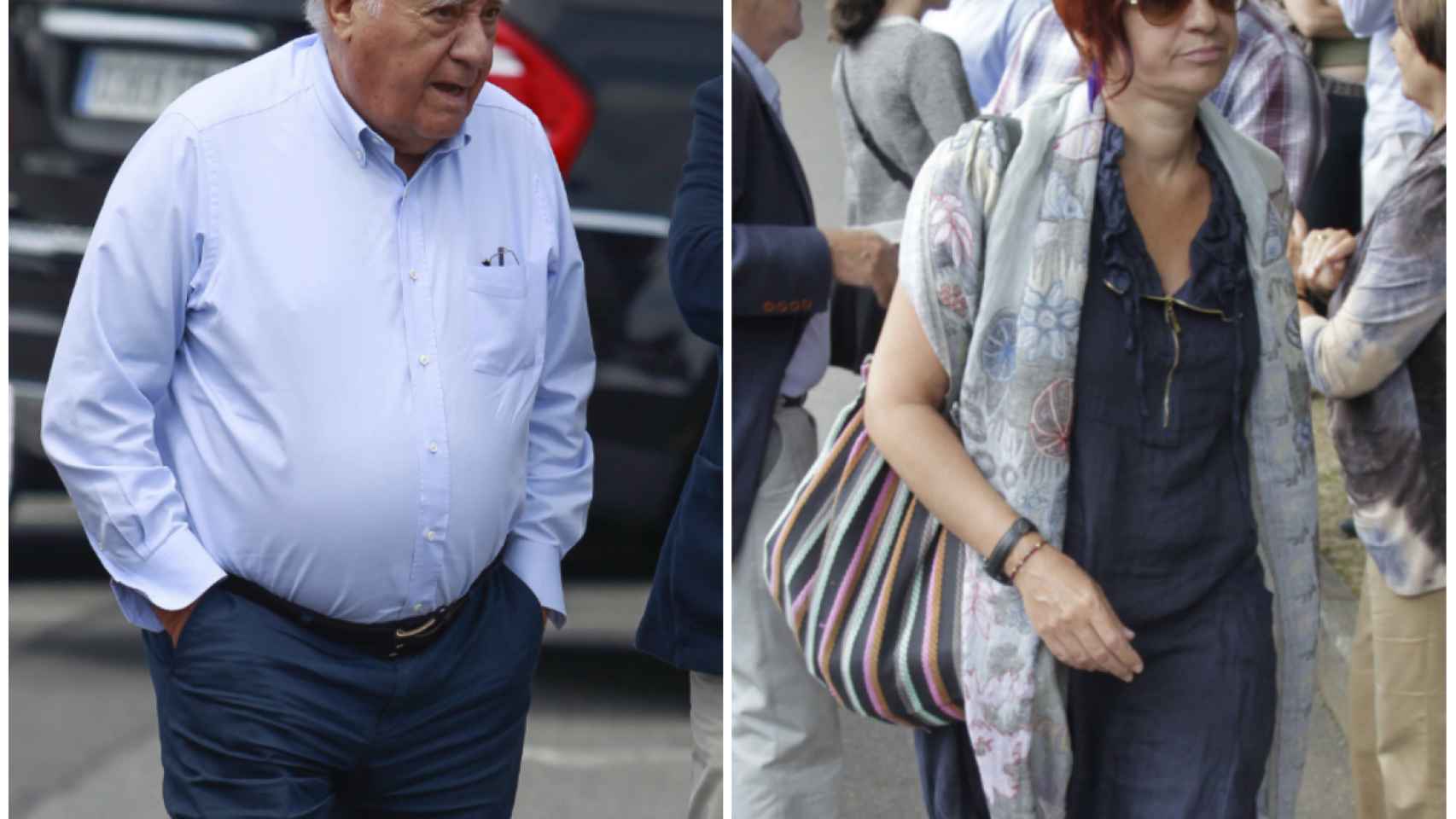 Sandra Ortega y Amancio Ortega en un montaje de JALEOS.