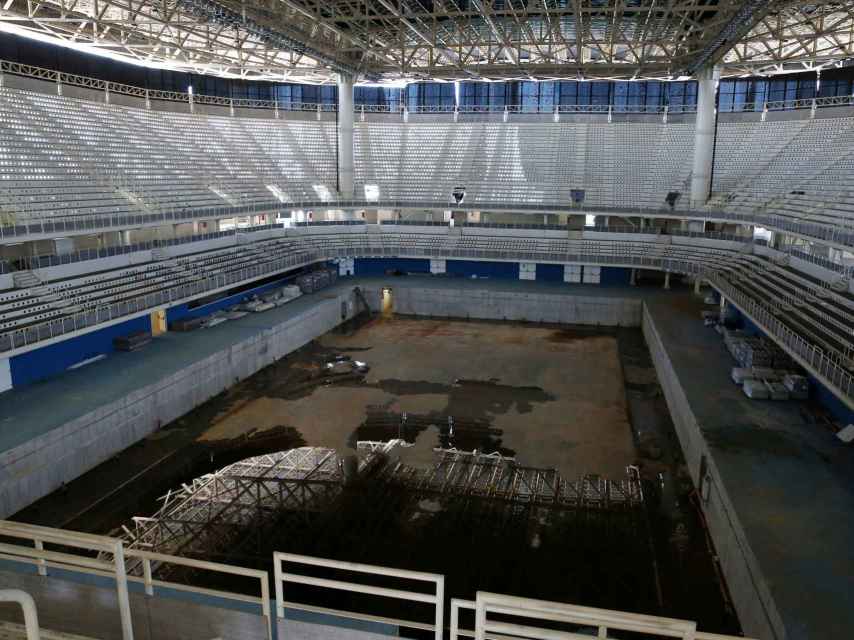 Imagen actual del Estadio Acuático Olímpico un año después de los JJOO.