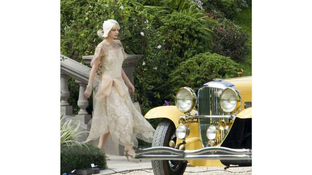 La actriz Carey Mulligan, vestida de Parad en El Gran Gatsby (2013).