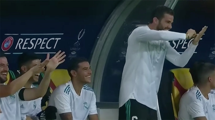 La mejor reacción al gol de Casemiro: ¡Nacho le pide un autógrafo!