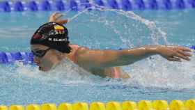 Mireya Belmonte nada durante los últimos mundiales de natación.
