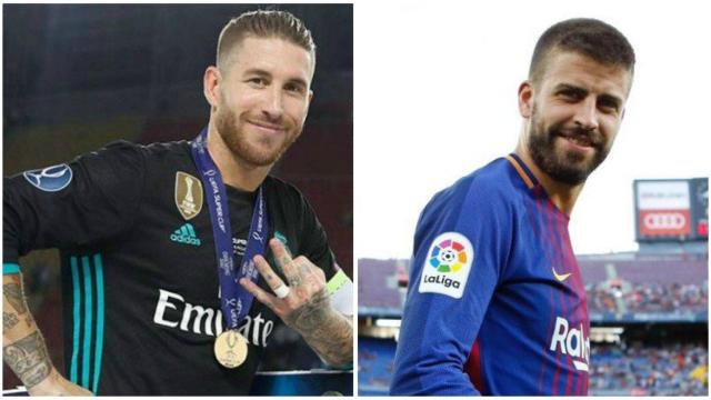 Sergio Ramos y Piqué, uno de los duelos de El Clásico