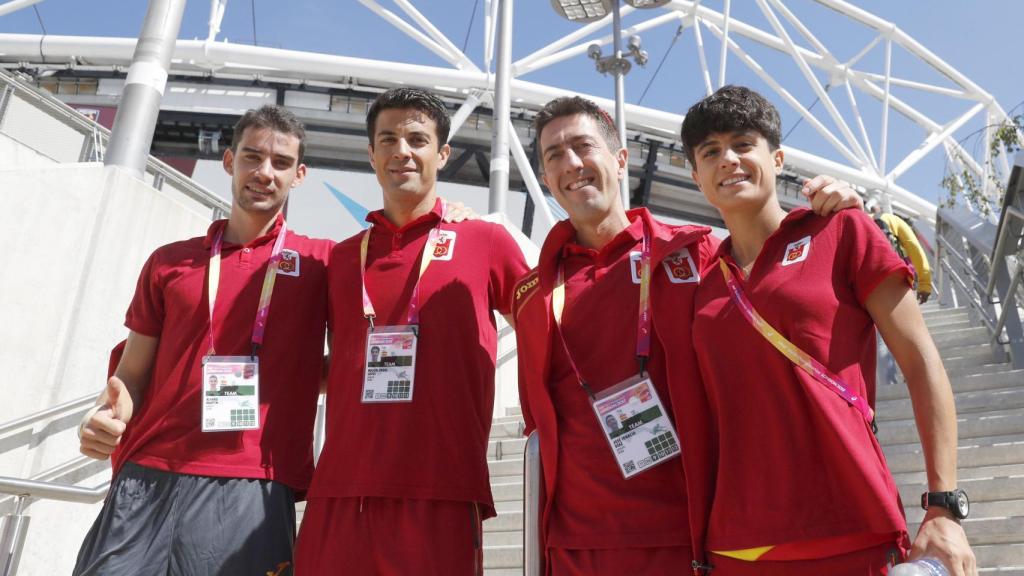 El equipo español de marcha en Londres 2017.
