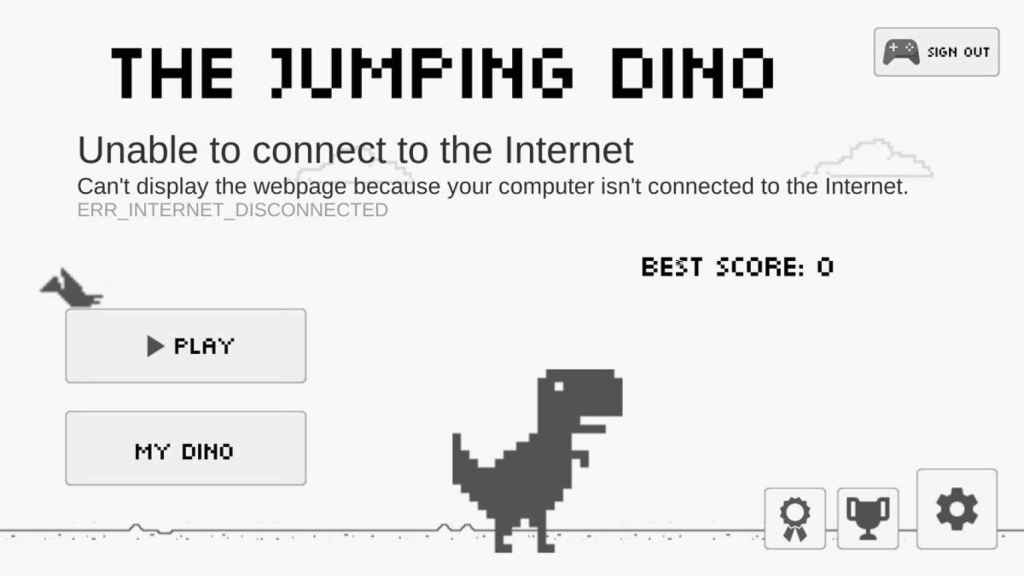 El dinosaurio de Chrome ya está como juego en Google Play