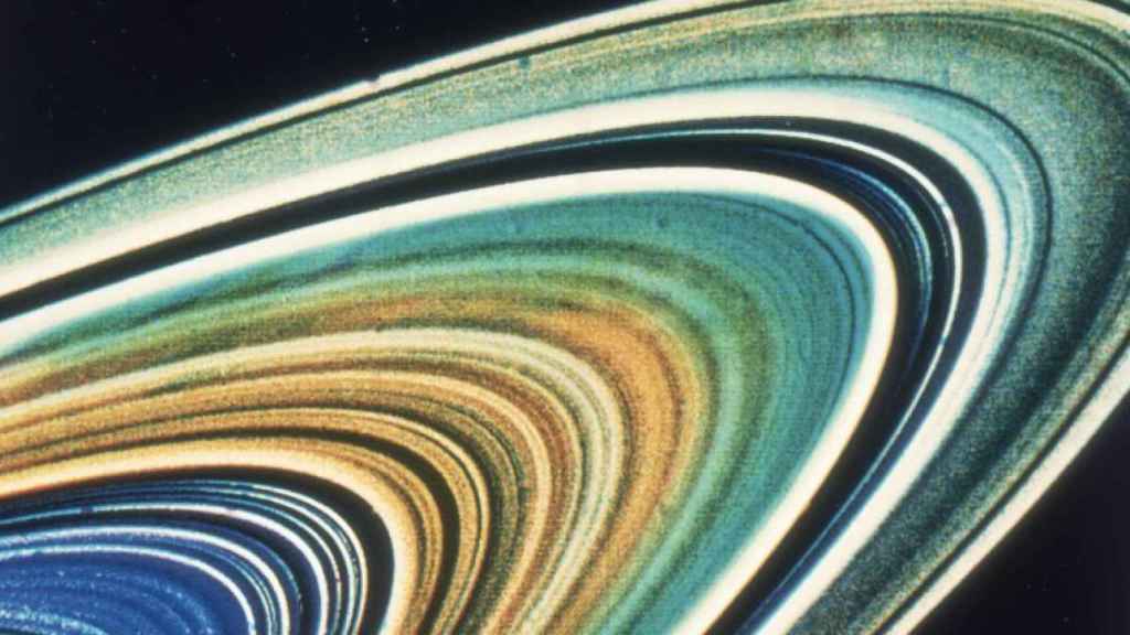 Foto de los anillos de Júpiter tomada por la sonda Voyager 1