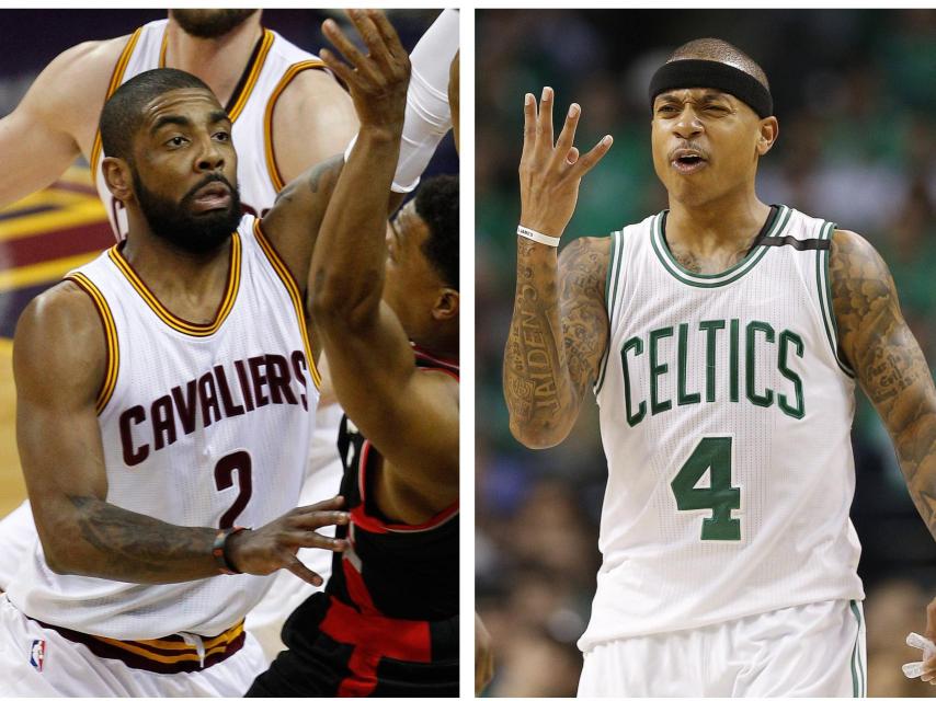 Kirie Irving y Isaiah Thomas.