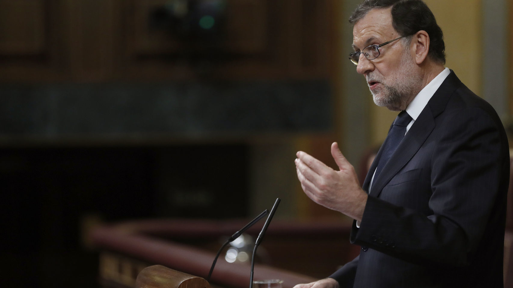 Mariano Rajoy, durante una intervención en el Congreso.