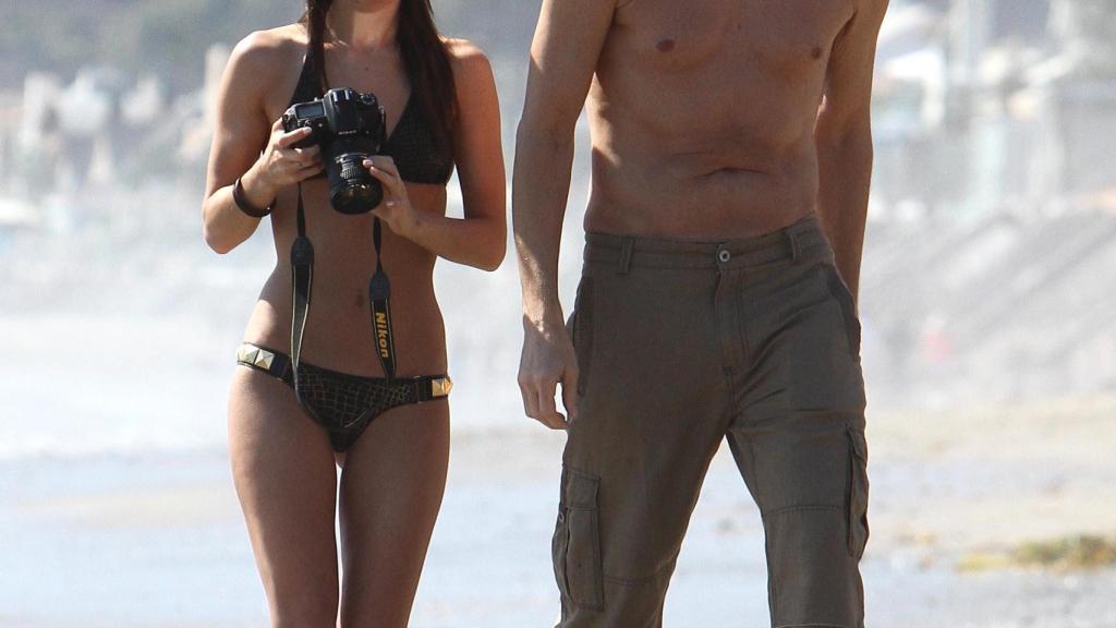 El actor y White durante unas vacaciones.