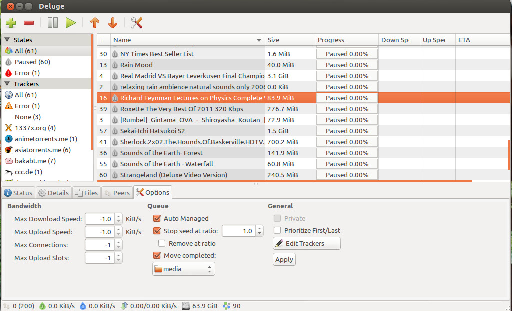 diluge cliente torrent