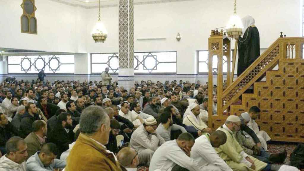 Saleh Al Moghamsy, en su visita a la mezquita de Cornellá.