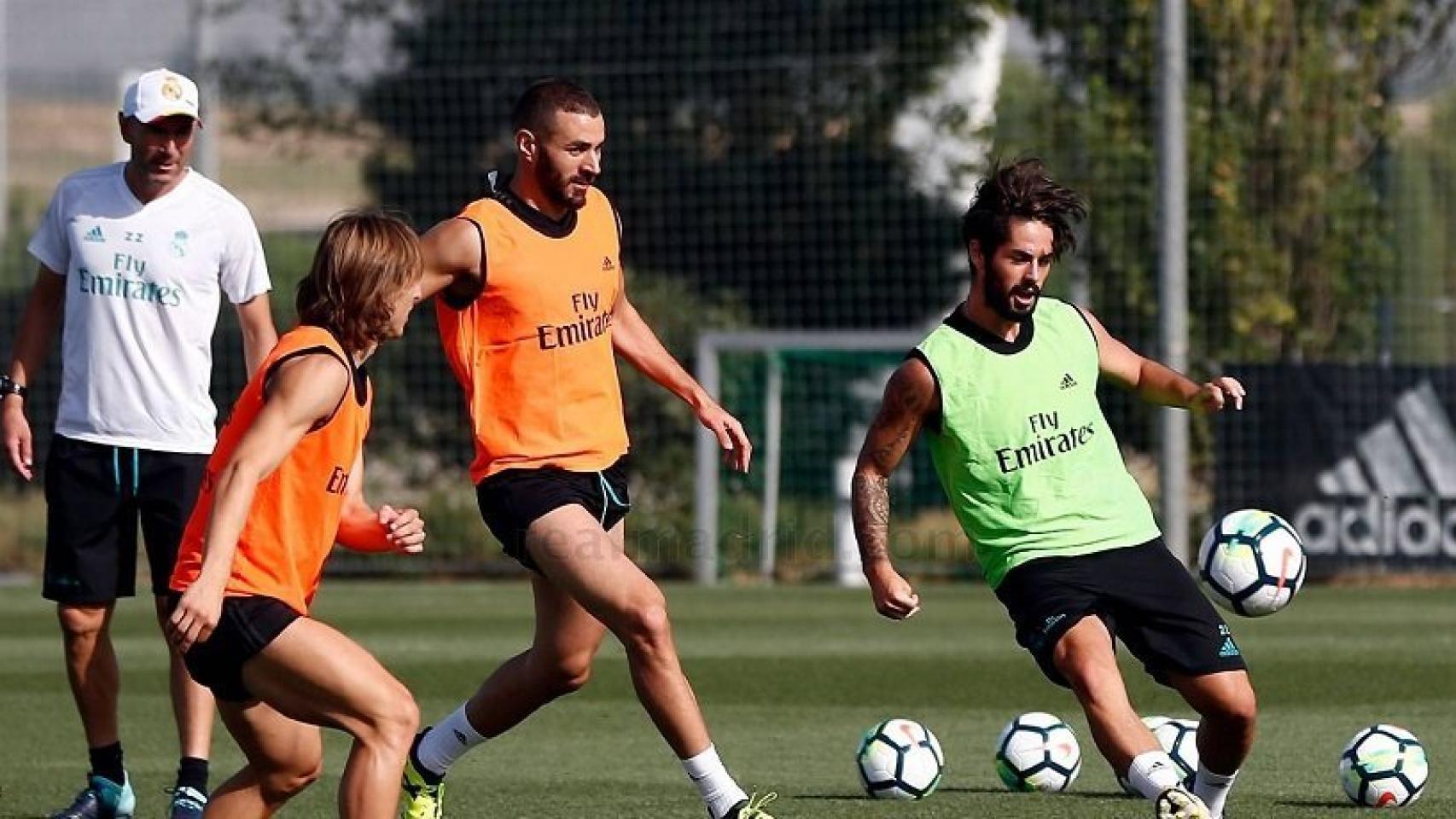 Las mejores imágenes del entrenamiento del Real Madrid