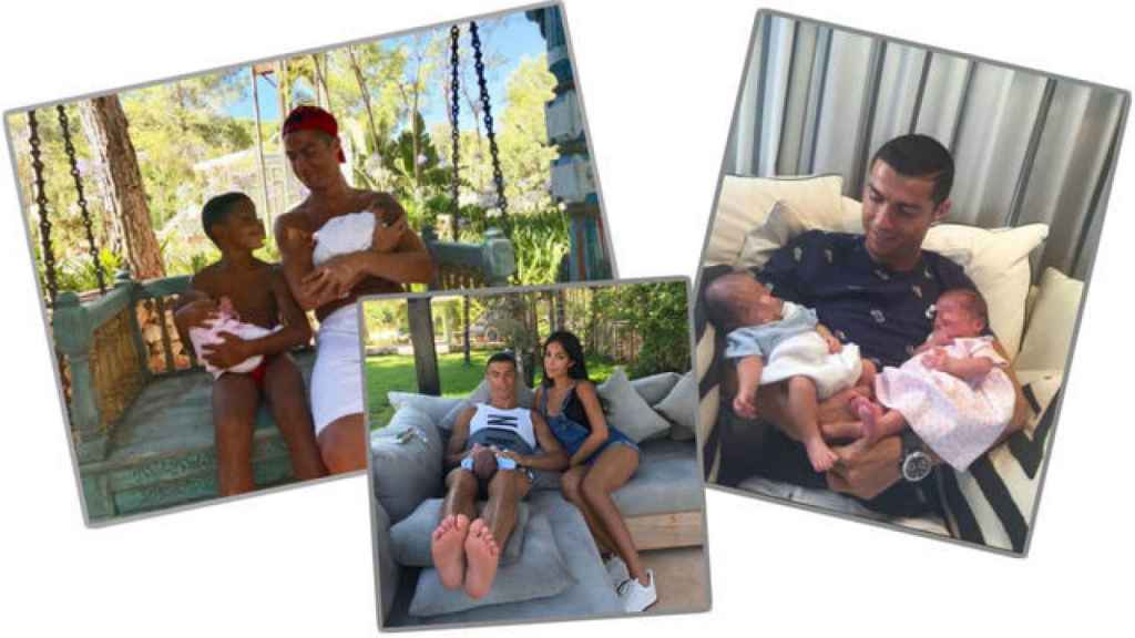 Ronaldo ha mostrado a sus hijos por separado a lo largo de todo el verano.