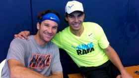 Rafa Nadal y Carlos Moyá.