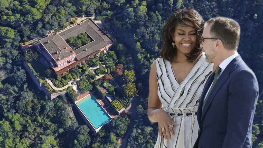 Vista aérea de Ses Planes, la lujosa finca donde se aloja Michelle Obama.