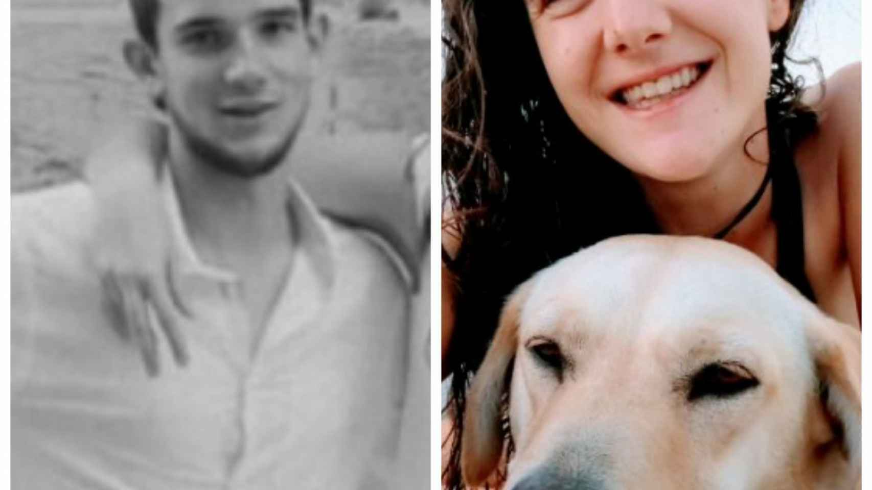 Marc Hernández y Paula Mas, en las fotografías difundidas por su familia durante los días de la búsqueda.