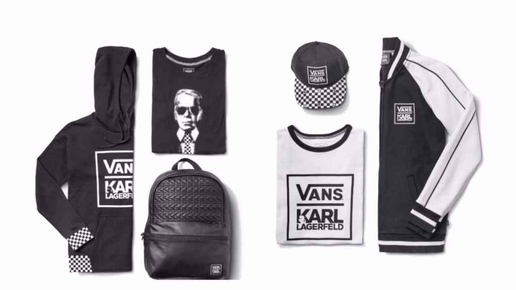 Productos de la colección de Vans y Karl Lagerfeld. | Foto: Vans.