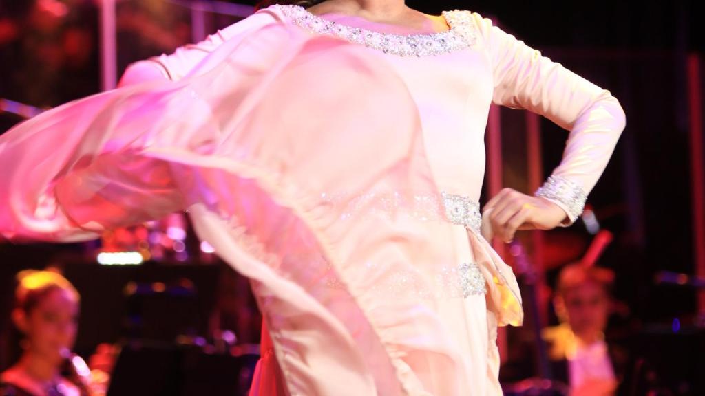Pantoja, durante su último concierto, el pasado mes de junio.