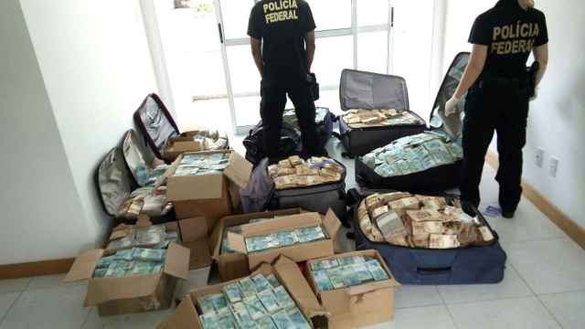 Las cajas y las maletas llenas de dinero halladas en Brasil.