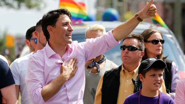 Justin Trudeau durante el Ottawa Pride Parade.