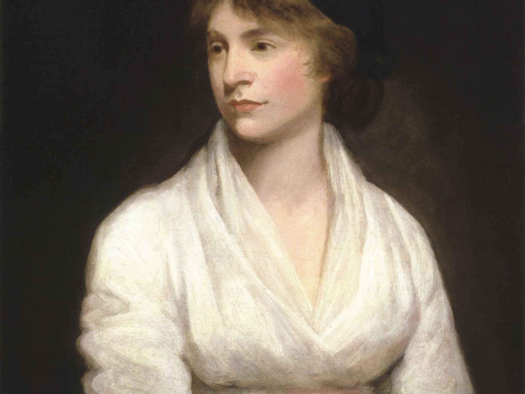 Mary Wollstonecraft retratada por John Opie en 1797.