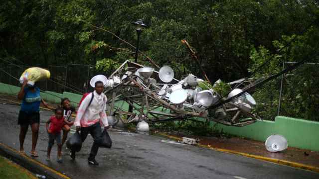 Imagen de la devastación del huracán en el Caribe.