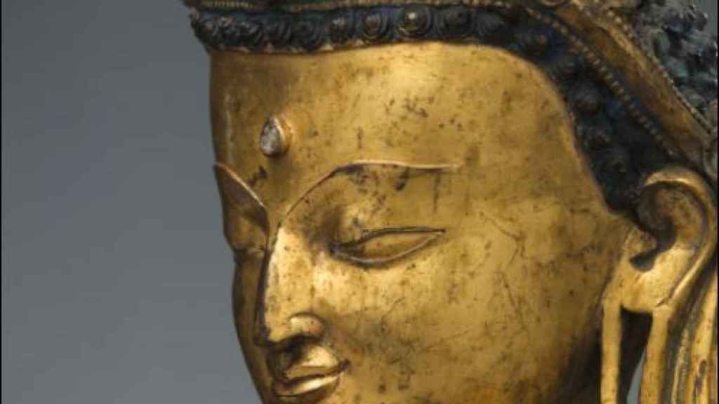 Cabeza del Buda de Cervera que ha vendido Christie's en Nueva York.